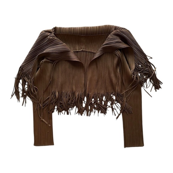 Issey Miyake Tops - RARE Pleats Please Issey Miyake fringe top